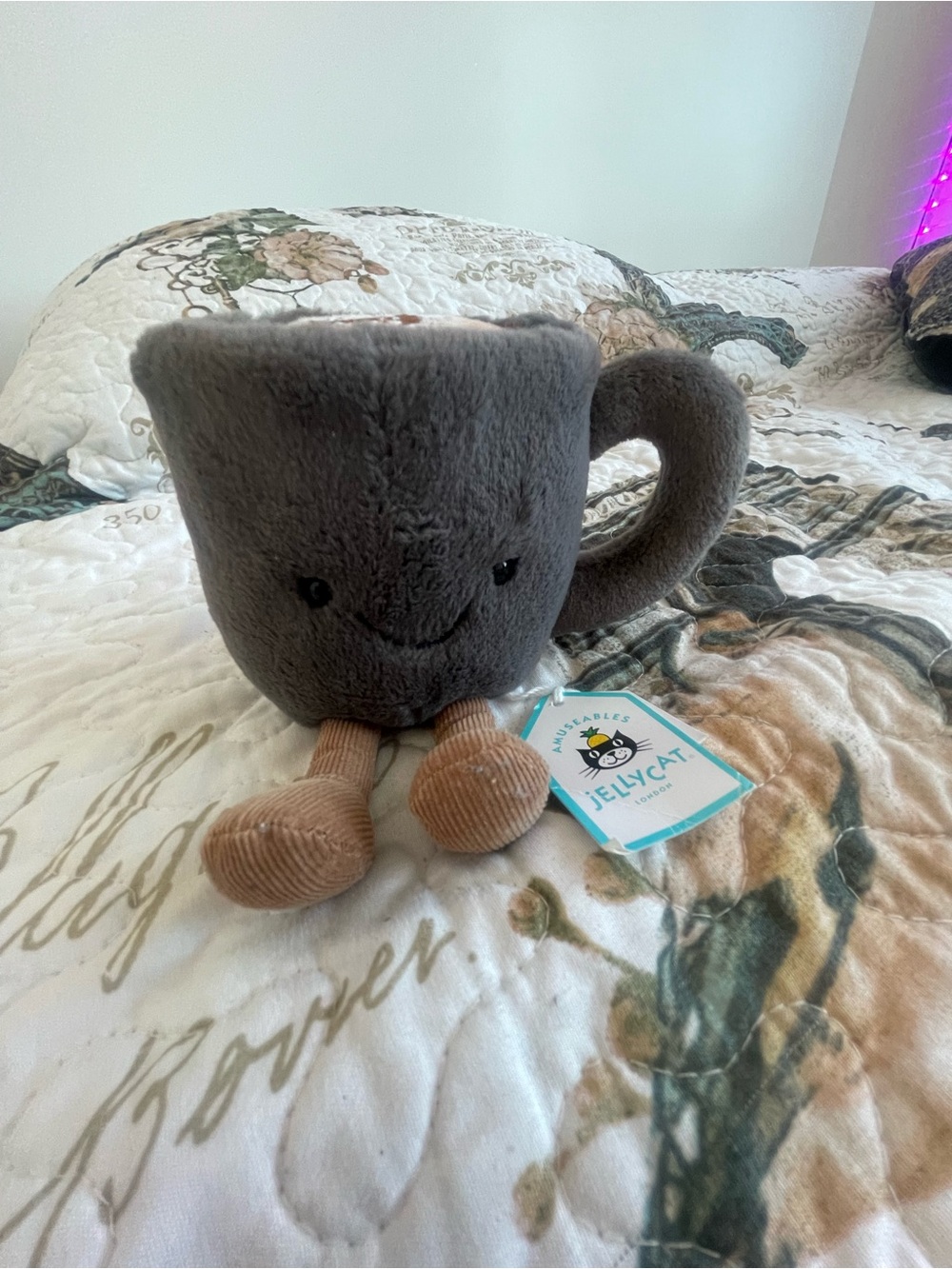 a set of 3 jellycats!!! (a mug, heart and avocado)